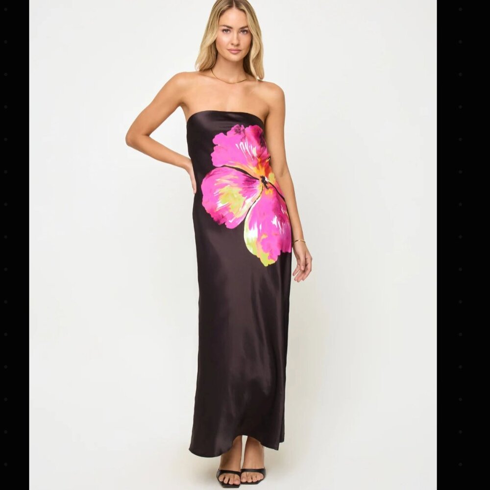 L Space - Spring In Love Dress - After Midnight Hibiscus - Picture 3 of 6